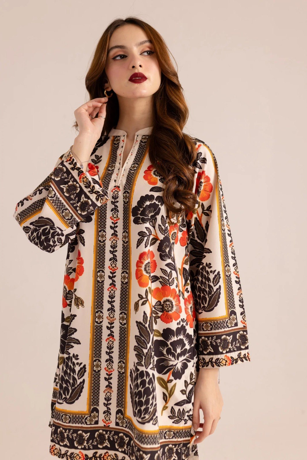 Brown Cotton Blend Premium   Co-ord Set For Women