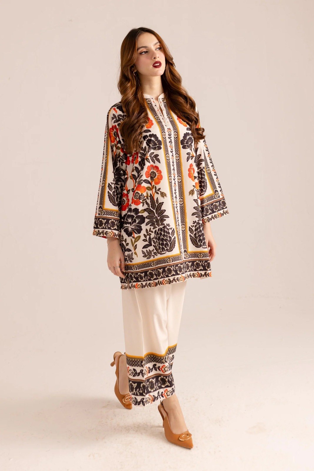 Brown Cotton Blend Premium   Co-ord Set For Women