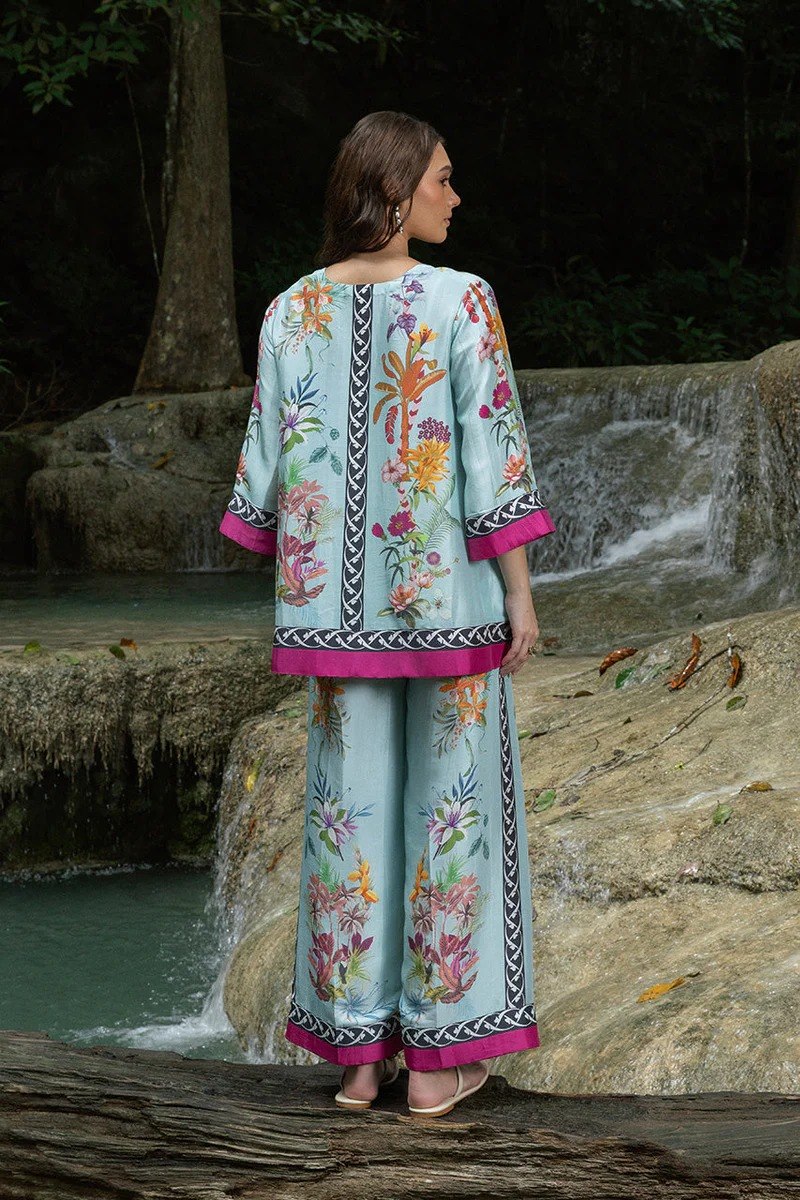 Blue Cotton Blend Premium   Co-ord Set For Women