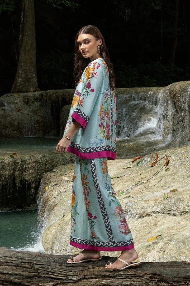 Blue Cotton Blend Premium   Co-ord Set For Women