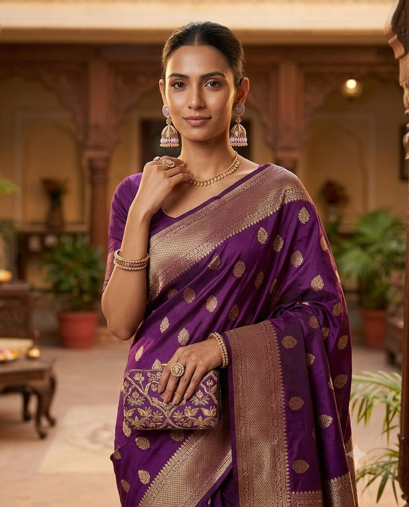 Kundan Pearl Drop Matt Finish Festive Ethnic Jhumki (Round To Stud)